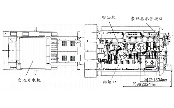 C3300D5型康明斯柴油發電機組平面結構圖.png