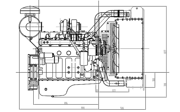 6BTAA5.9-G2東風康明斯發動機外形尺寸側視圖.png