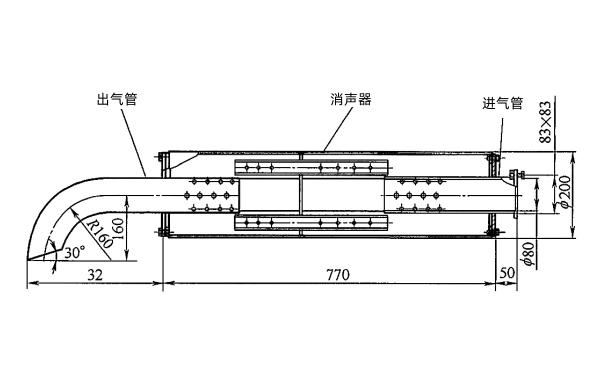 柴油機消聲器結(jié)構(gòu)尺寸圖.png