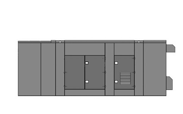 超靜音箱柴油發(fā)電機組左視圖.png