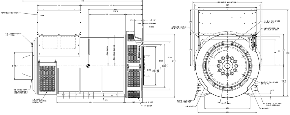 S7L1D-C4斯坦福發(fā)電機(jī)外形圖紙.png