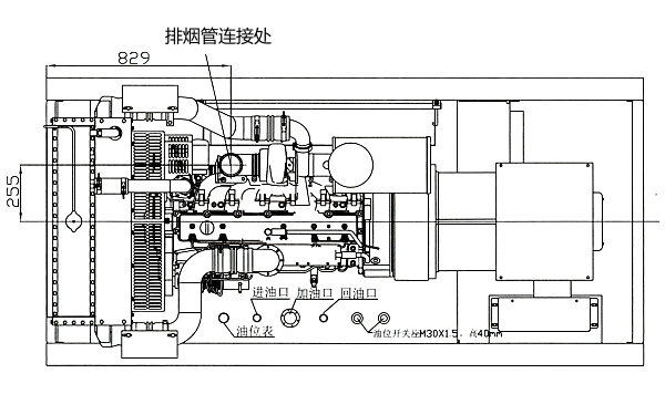 C220D5康明斯柴油發電機組平面圖.png