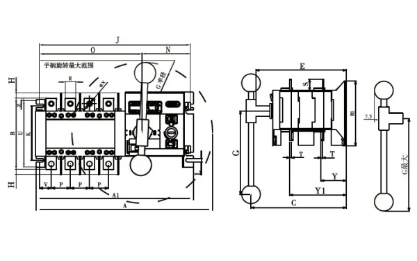 雙電源轉換開關接線圖-柴油發電機組.png