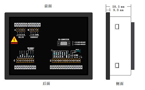 康明斯柴油發電機組控制器外觀尺寸.png