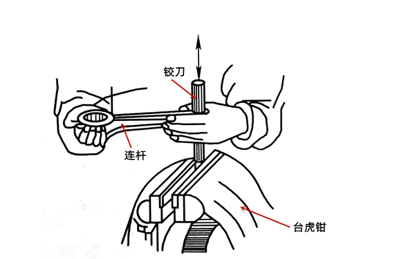 連桿襯套鉸削示意圖-柴油發(fā)電機(jī)組.png