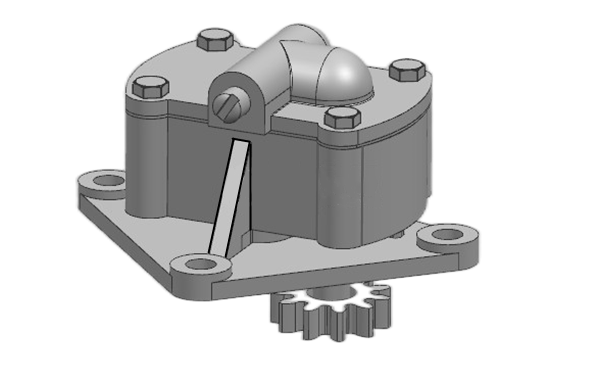 機(jī)油泵模型等測視圖圖-柴油發(fā)電機(jī)組.png