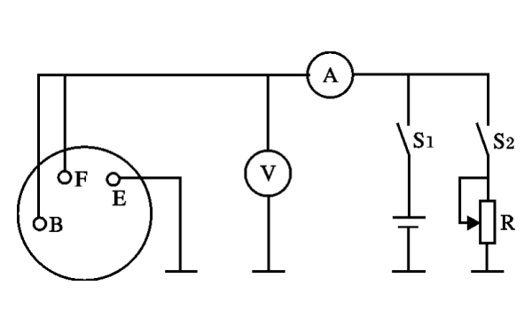 交流發電機故障試驗電路圖.png