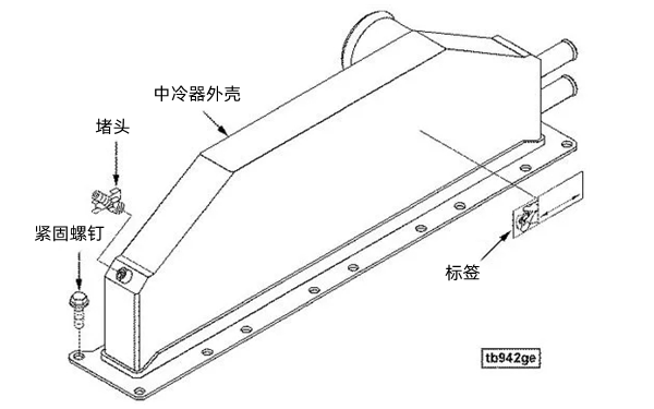 中冷器總成示意圖-康明斯柴油發電機組.png