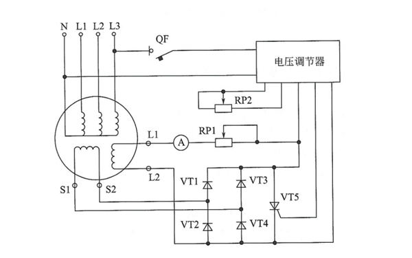 發(fā)電機的勵磁系統(tǒng)電氣原理圖.png