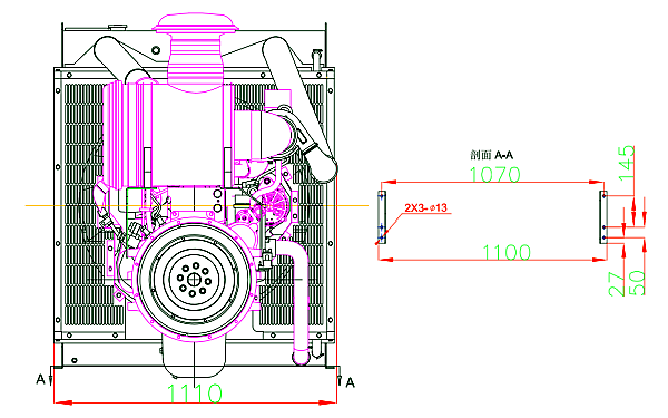 6LTAA9.5-G3東風康明斯發動機外形尺寸后視圖.png