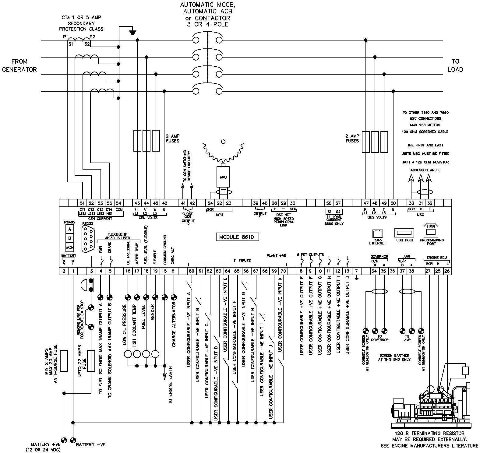 柴油發電機組深海控制器接地保護接線圖.png