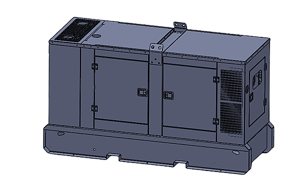 超級靜音柴油發電機設計模型樹特征模型圖.png