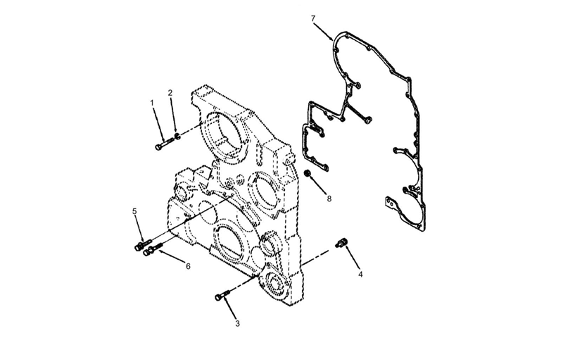 齒輪室蓋總成圖-康明斯柴油發電機組.png