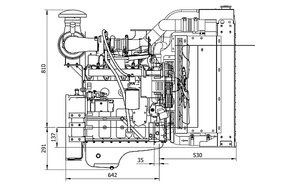 4BTAA3.9-G3東風康明斯發動機外形尺寸側視圖.png