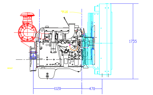 6ZTAA13-G3東風(fēng)康明斯發(fā)動(dòng)機(jī)外形尺寸右側(cè)圖.png