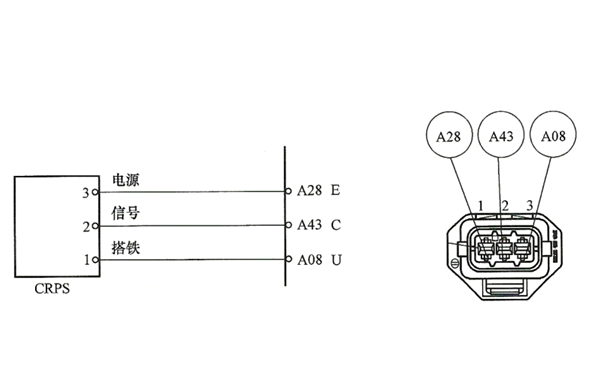 柴油發電機共軌壓力傳感器與ECU的電路連接圖.png