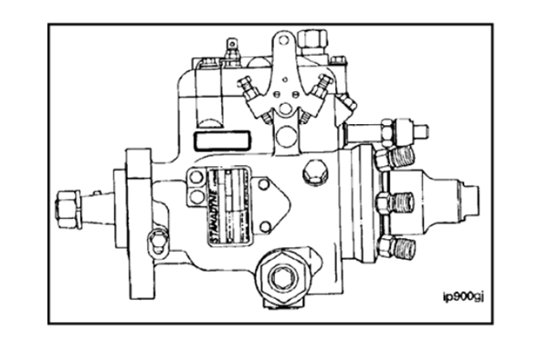 Stanadyne DB4泵銘牌位置圖-康明斯柴油發電機組.png