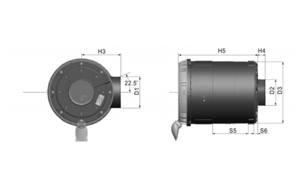 弗列加空氣濾清器外形圖-康明斯柴油發動機.png