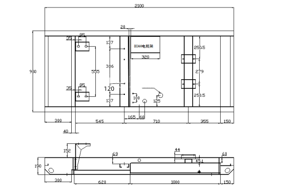 靜音箱發(fā)電機組底盤結(jié)構(gòu)圖.png