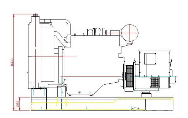 150KW柴油發電機組側視圖.png