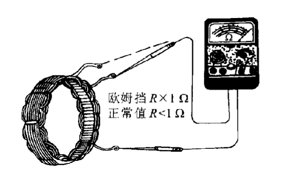 交流發電機定子繞組電阻檢查.png