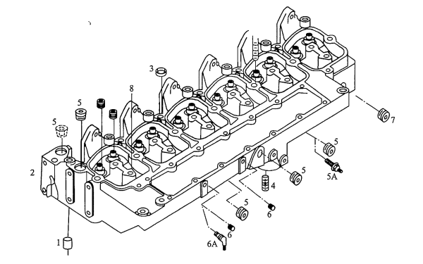康明斯B系列柴油機氣缸蓋及其相關組件的結構.png