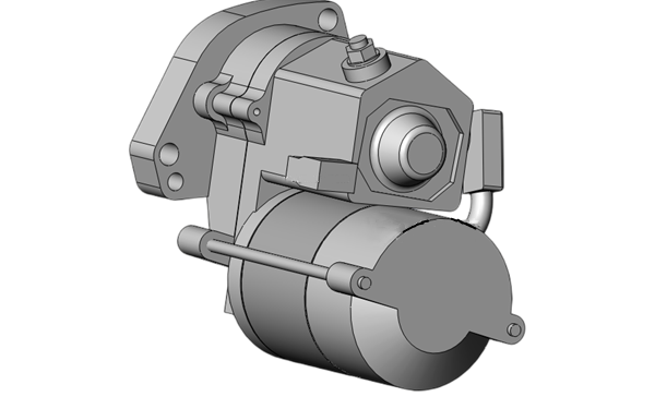 啟動馬達模型側視圖-柴油發電機組.png