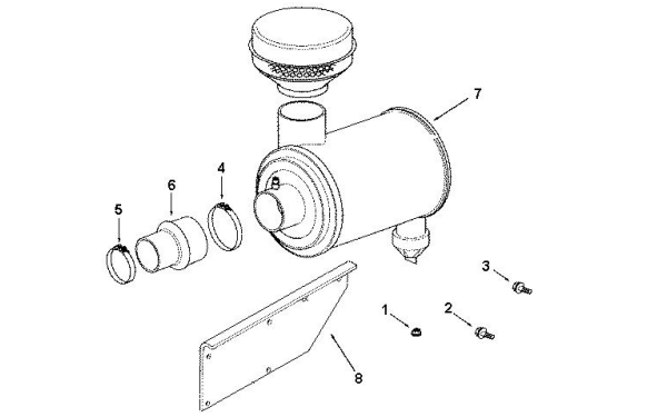 空氣濾清器-康明斯柴油發(fā)電機組零件圖.png