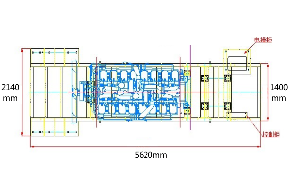 KTA50-GS8康明斯柴油發電機組平面尺寸圖.png