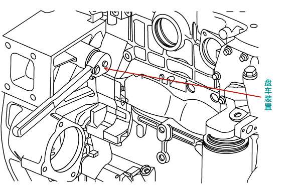 康明斯柴油發(fā)電機盤車部位圖.png